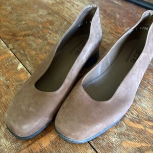 Arche Shoes Cocoa Suede Slip-ons, EU Size 37 1/2  US Size 7.5